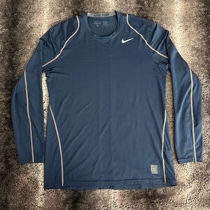 Nike Blue Long Sleeve Men's Shirt